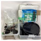 revolving bin, cutting wheel, screwdrivers,