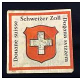 Swiss Customs Stamp Sticker