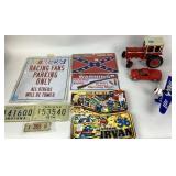 Toy Tractor, Signs & License Plates Lot