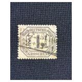 North German Post 1 Groschen Postage Stamp