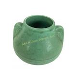 1930s Brush McCoy Art Deco matte green vase