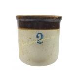 2-Gallon Stoneware Crock with Brown Glaze