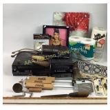 Mixed Lot: Tools, DVD Player, Artwork, and Miscell