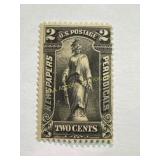 U.S. 2-Cent Newspaper Stamp, Lady Liberty Design