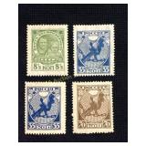 4 USSR and Russia Postage Stamps