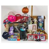 Longaberger pie plate, Fiesta grey cereal bowls, W