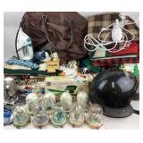 Franklin Mint unicorn set, helmet, heating pad, to