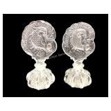 glass peacock perfume bottles