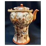 Antique Meiji Period Kutani Porcelain Teapot 6.75?