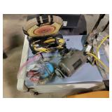 RC Car, Motor, Target, Tools, and Folding Table Lo