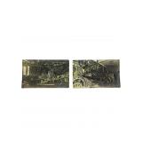 (2) RP postcards Buick automobile factory