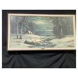 Robert Wood Framed Winter Landscape Print