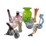 Lennox, art glass, carnival, owl