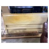 Oak Queen Size Bed Frame, 32" Tall, 56" Wide