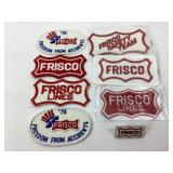 Frisco Railroad Patches and Pin Set