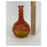 Victorian Hobbs Brockunier Amberina Hobnail Barber