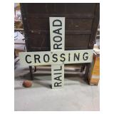 Vintage Railroad Crossing Sign