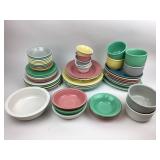 Vintage Fiesta Dinnerware Collection - Multicolor,