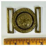 Antique Brass Belt Buckle Set