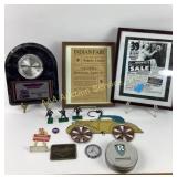 Clock, Figurines, wall car decor,