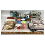 Décor, Glassware, Books, Mason Jars, pillow