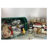 Pyrex baking dishes, salt n pepper, and more