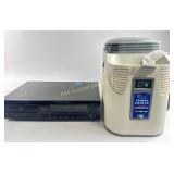 CD changer and portable travel cooler duo