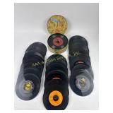 45 RPM Vinyl Records with St