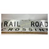 Vintage Railroad Crossing Sign