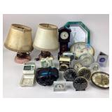 Vintage Clocks, Lamps and Rival Crockpot