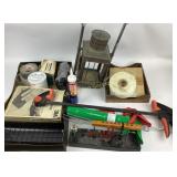 Outdoor light, misc hardware tems, clamps, duct ta