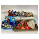 Assorted Toys, Train Tracks, Crafts, and Foam Blow