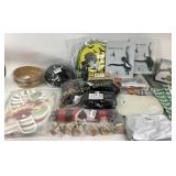 tea towels, plates, baking tools, seasonal ornamen