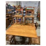 Drop-Leaf Dining Table with 6 Chairs