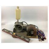 Lot of Assorted Tools, Art Supplies, Watches, and