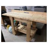 Wooden Workbench from Builders Square