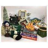 Assorted Home Décor, Kitchenware, and Craft Suppli