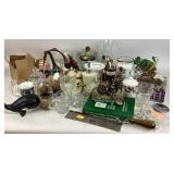 Assorted decorative items and household accessorie