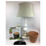 Lamp, Multi-Cooker, Hat, and Planter Bundle