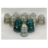 Glass Telegraph Insulators Lot