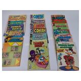 Comic Book Lot Featuring Donald Duck, Spider-man