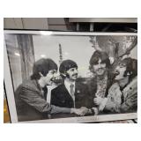 Linda McCartney signed, Beatles framed poster