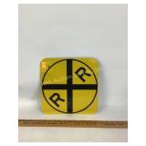 Yellow Railroad Crossing Sign 12 x 12