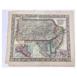 1860 Map by S. A. Mitchell Jr.