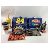 NASCAR Fan Collectible Lot with Pillows, Cars, Pla