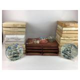 Decorative Plates and Pink depression glass