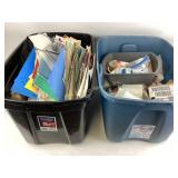 Assorted Craft and Sewing Supplies with Textiles