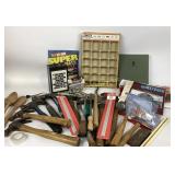 Includes a selection of hammers with wooden and