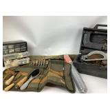 Tools Carving tools, chisels, roll of wire