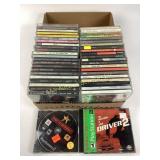 Lot of CDs and PlayStation 2 games